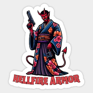 Shooting devil Sticker